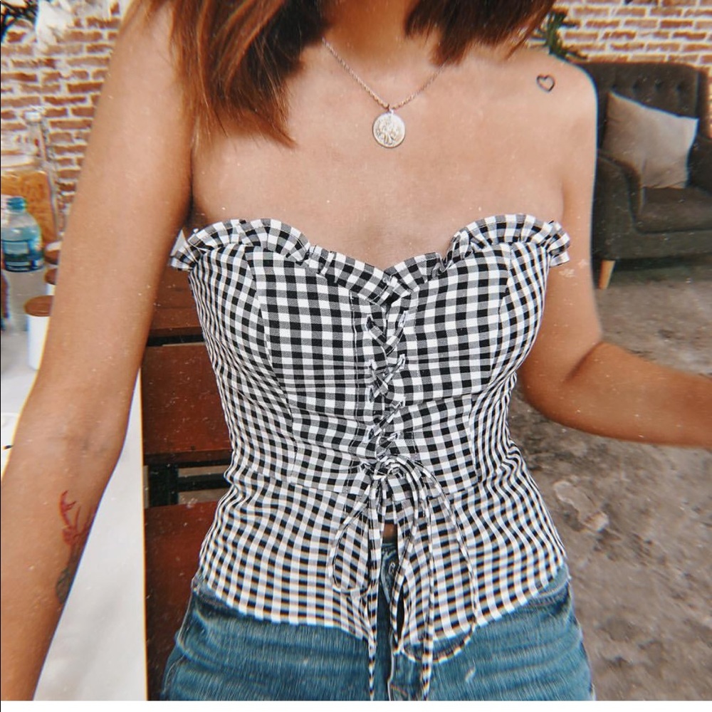 Striped crop top